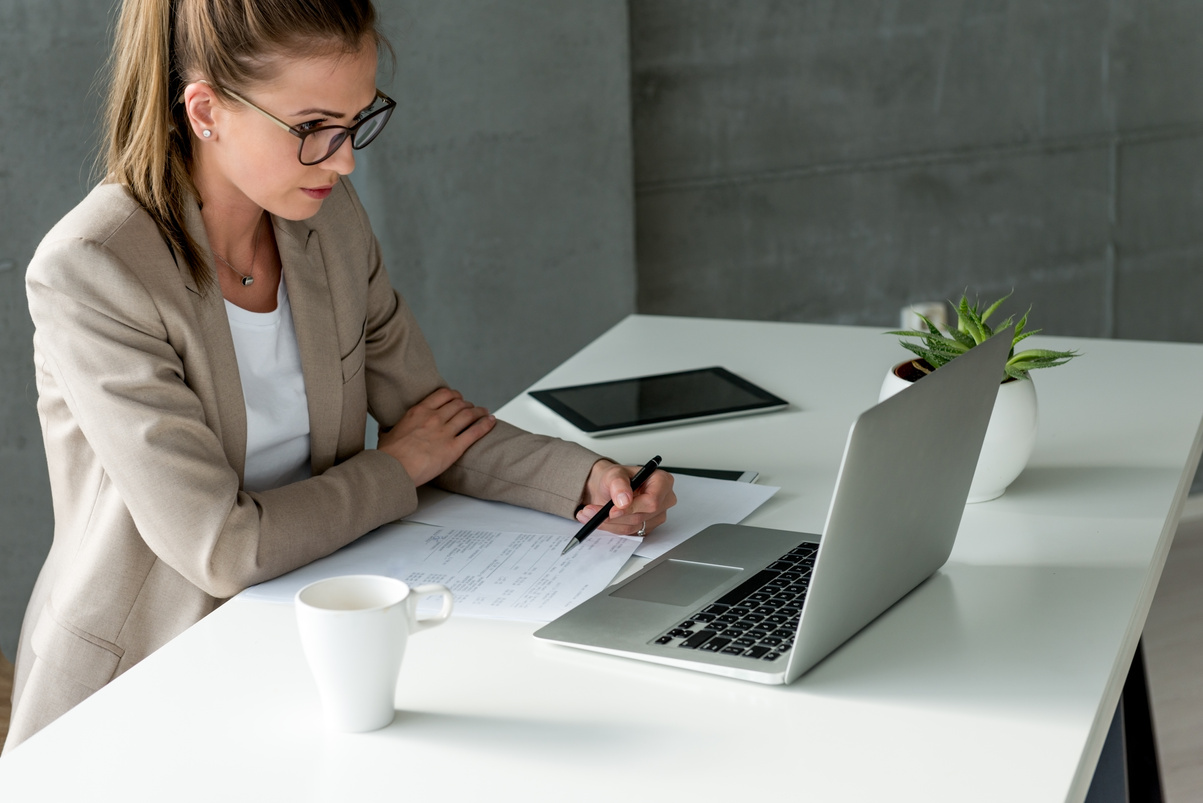 Business woman in office